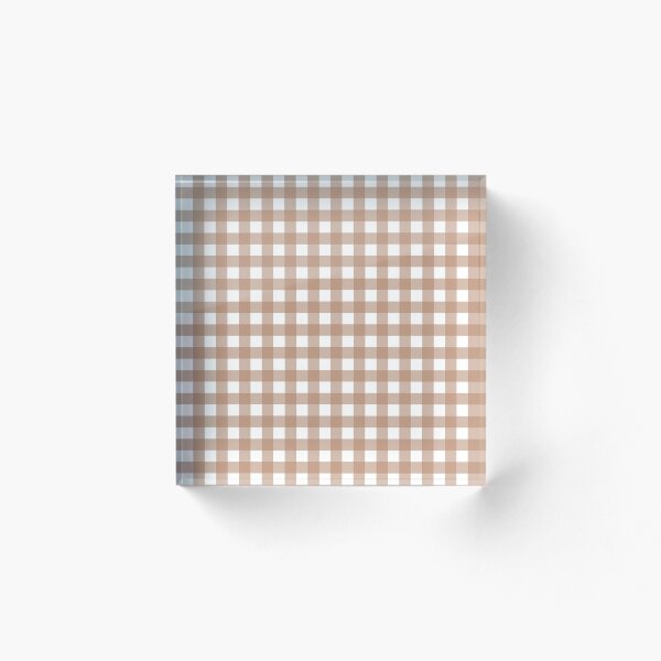 Item preview, brown gingham patterned designed and sold by ImagineKaye.