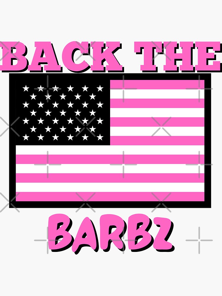 Back The Barbz Sticker For Sale By Alecs007 Redbubble