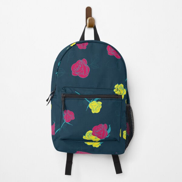 Item preview, Blue blackground with pink and yellow roses designed and sold by Mr. Reis Design.