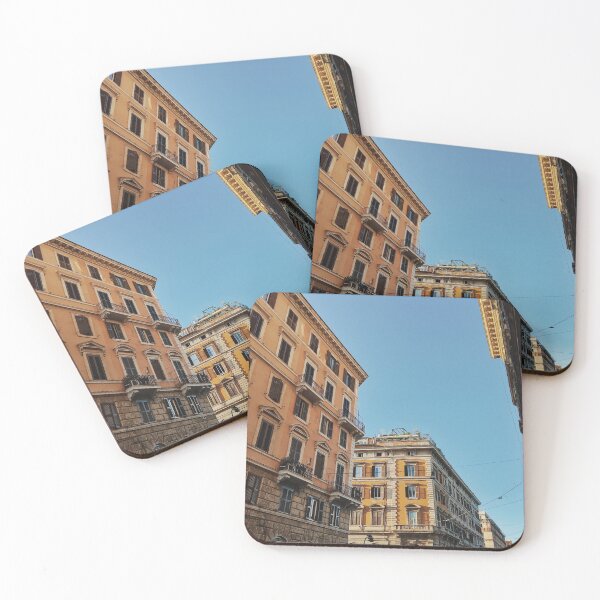 Item preview, streets with old colorful residential buildings in Rome, Italy designed and sold by ExploreYK.