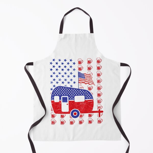 Item preview, Camping beer USA flag  designed and sold by WaveOcean123.