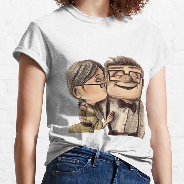 Carl And Ellie (Up Movie) ver.2 - Embroidered Shirt - RoiandRow