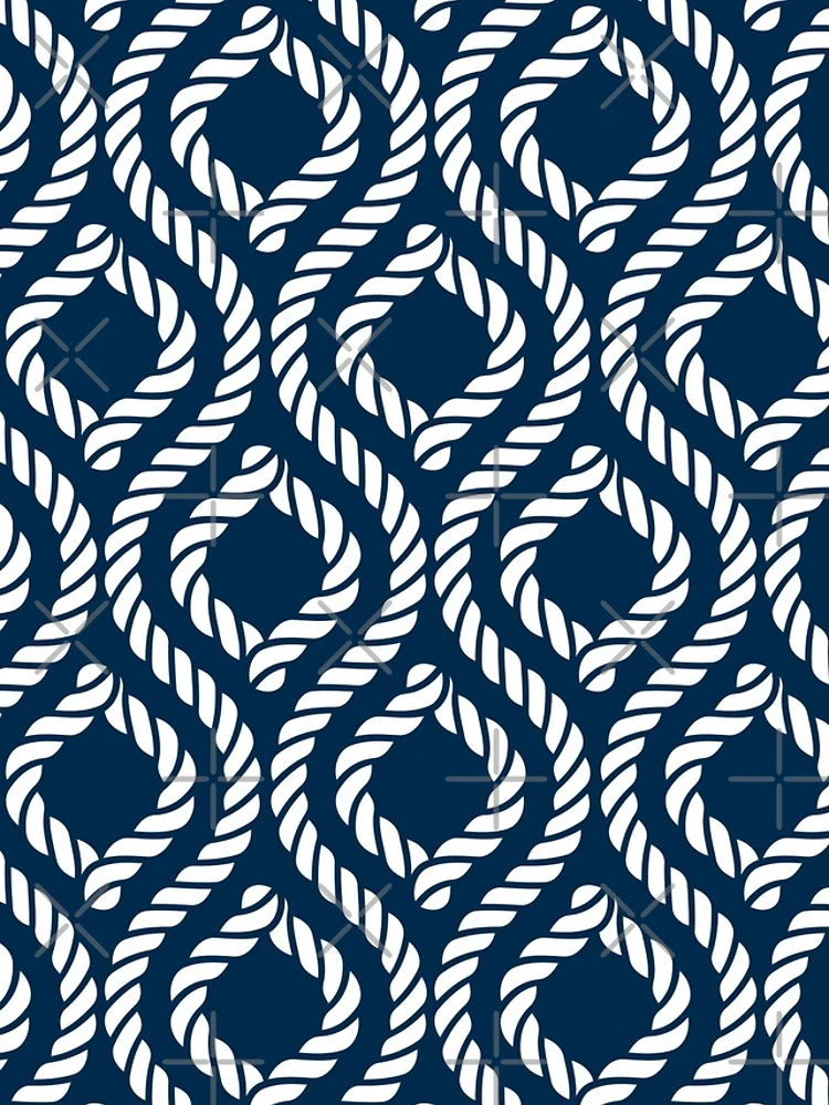 Thumbnail 4 of 4, iPhone Case, Nautical Rope Pattern designed and sold by cotros.