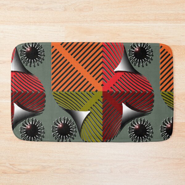 Item preview, Square, corona, grid, (376) orange, red, brown,) decorative, digital, colorful, abstract, designed and sold by Paszkan.