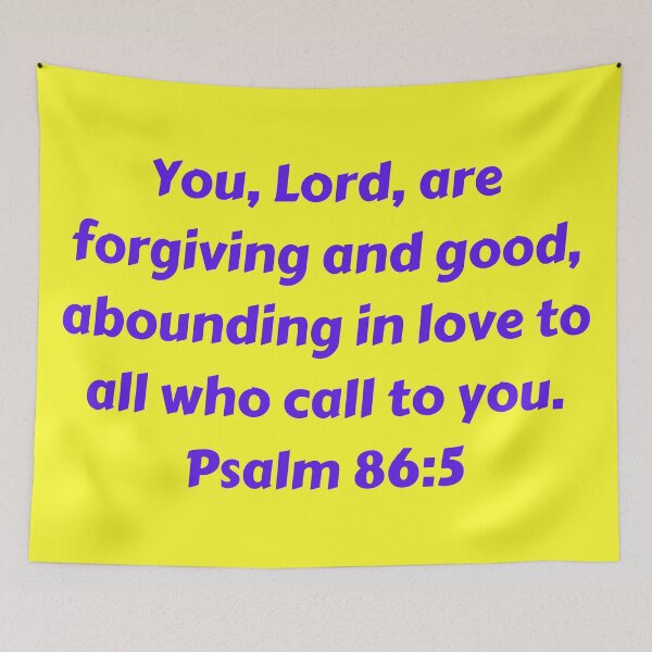 Artikelvorschau, Bible Verse Psalm 86:5 entworfen und verkauft von Prayingwarrior.