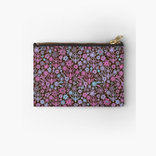 Aperçu de l'œuvre Petites Fleurs - Sarcelle et Rose créée et vendue par Squarebird.