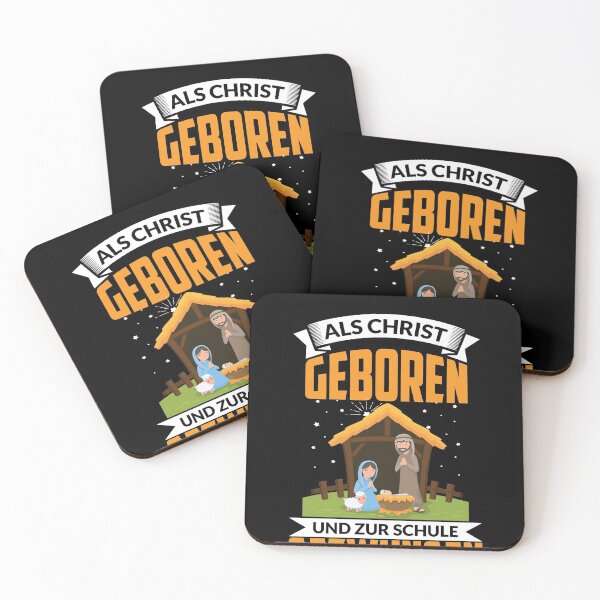 Item preview, ALS CHRIST GEBOREN UND ZUR SCHULE GEZWUNGEN designed and sold by Spirit-Designs.