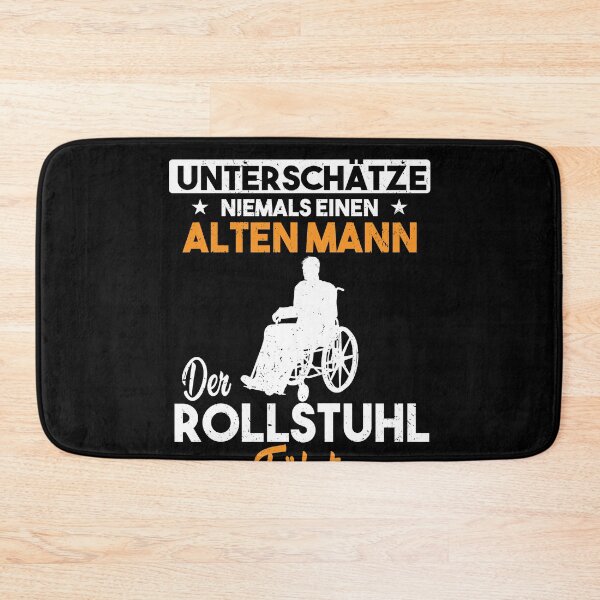 Artikelvorschau, UNTERSCHÄTZE NIEMALS ALTEN MANN DER ROLLSTUHL entworfen und verkauft von Spirit-Designs.