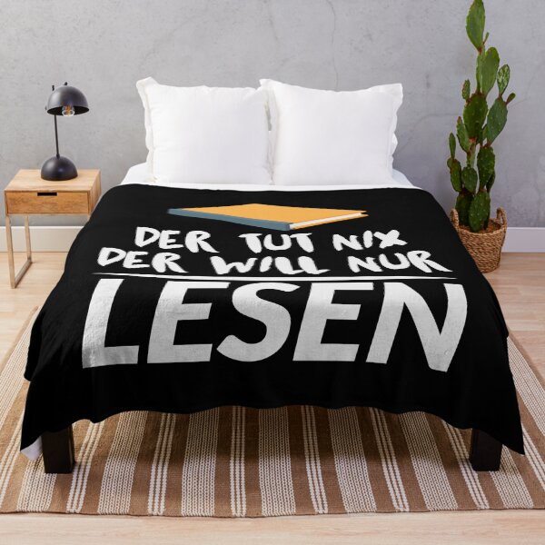 Artikelvorschau, DER TUT NIX DER WILL NUR LESEN entworfen und verkauft von Spirit-Designs.