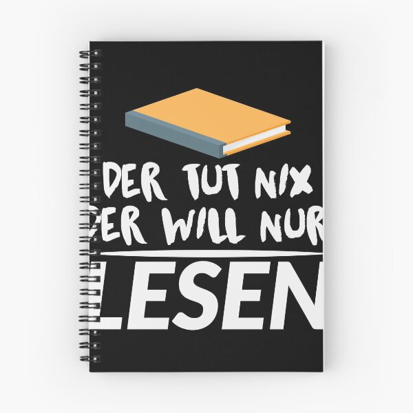 Artikelvorschau, DER TUT NIX DER WILL NUR LESEN entworfen und verkauft von Spirit-Designs.