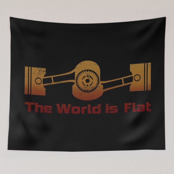 Item preview, the world is flat  designed and sold by AngstHyphen.