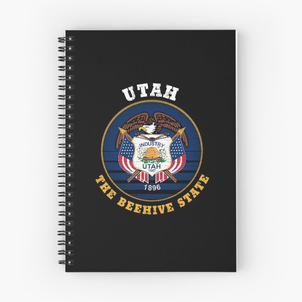 Item preview, UTAH BEEHIVE STATE FLAG designed and sold by Madjack Tees Kiwi SuperStore.