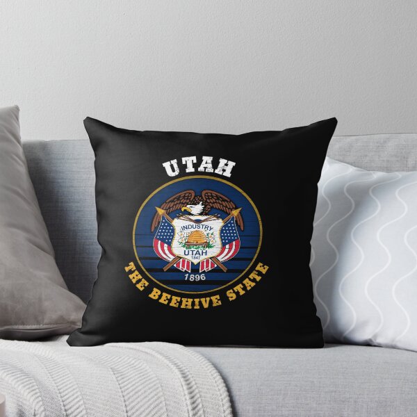 Item preview, UTAH BEEHIVE STATE FLAG designed and sold by Madjack Tees Kiwi SuperStore.