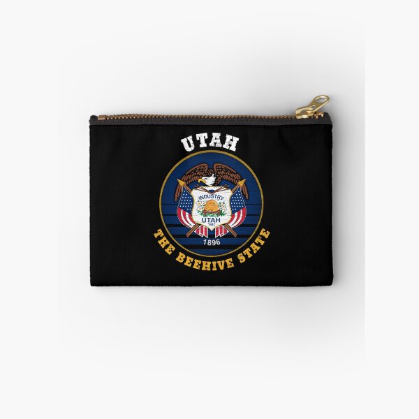 Item preview, UTAH BEEHIVE STATE FLAG designed and sold by Madjack Tees Kiwi SuperStore.