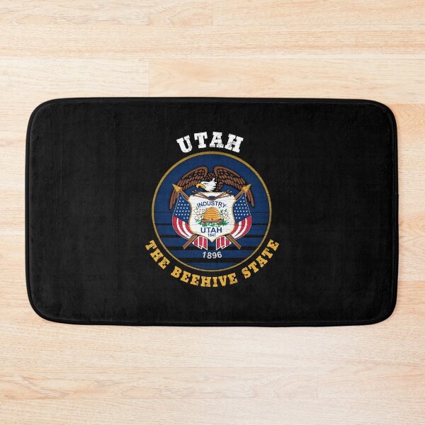 Item preview, UTAH BEEHIVE STATE FLAG designed and sold by Madjack Tees Kiwi SuperStore.