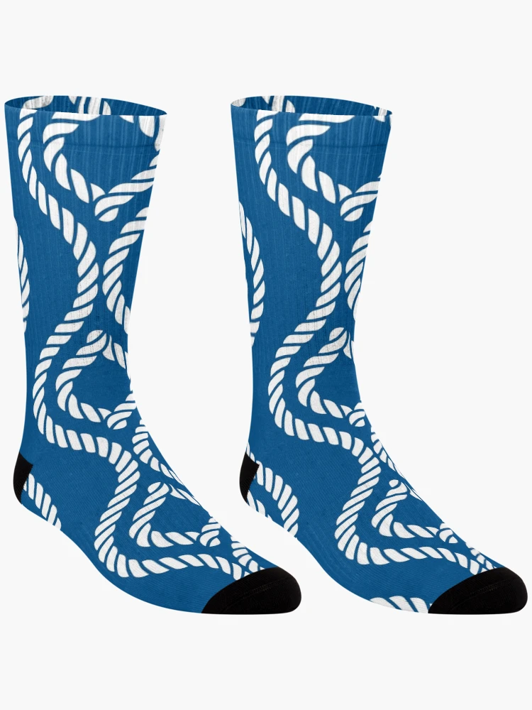 Thumbnail 3 of 5, Socks, Marine Rope Pattern designed and sold by cotros.