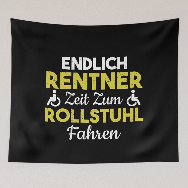 Item preview, ENDLICH RENTNER ZEIT ZUM ROLLSTUHL FAHREN designed and sold by Spirit-Designs.