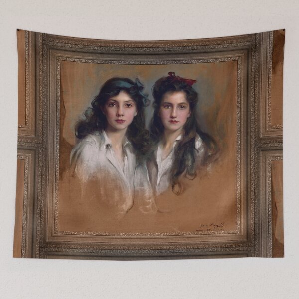 Item preview, Princesses Xenia and Nyina Georgijevna of Russia by Philip de László Classical Fine Art Xzendor7 Old Masters Reproductions designed and sold by Xzendor7 Digital Art Creations.