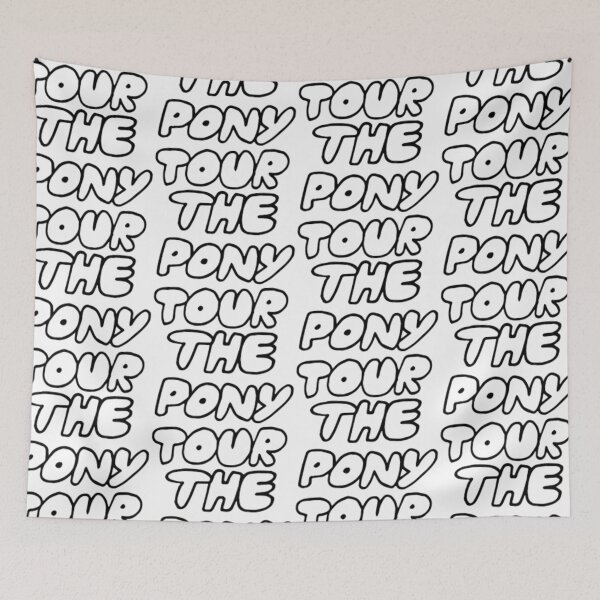 Item preview, The Pony Tour Rex Orange County Text (White and Black) designed and sold by hashtagFofa.