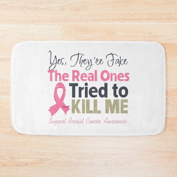 Item preview, They're Fake- Breast Cancer designed and sold by AngstHyphen.