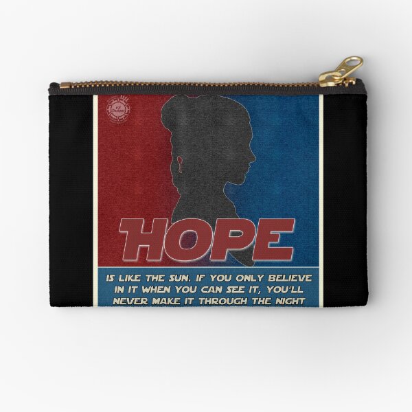 Hope is like the sun... "poster" (base edition) Zipper Pouch