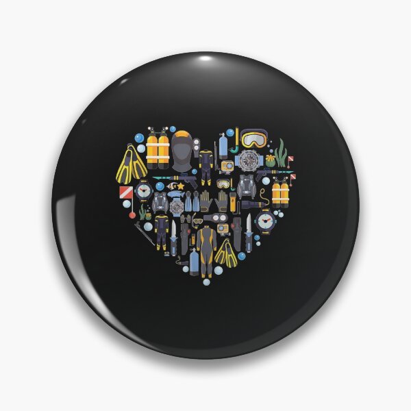 Item preview, Scuba Diving Scuba Diver heart love ocean designed and sold by cindykz32bon.