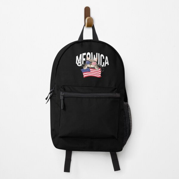 Item preview, 4th of July Meowica, American Cat, Kitty 4th of July - 03 (white text) designed and sold by Respire2020.
