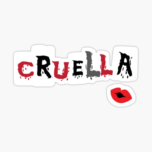 My Name is Cruella Sticker