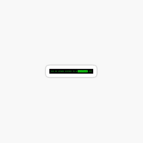 Item preview, My other system is a Mainframe designed and sold by monkeypatch.