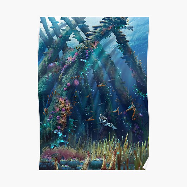 Subnautica Ocean Exploration Gaming Poster
