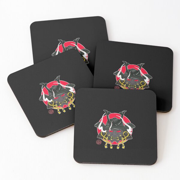 Item preview, Hannya and samurai helmet designed and sold by Ukiyograph.