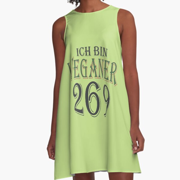 Ich bin Veganer - 269 A-Linien Kleid