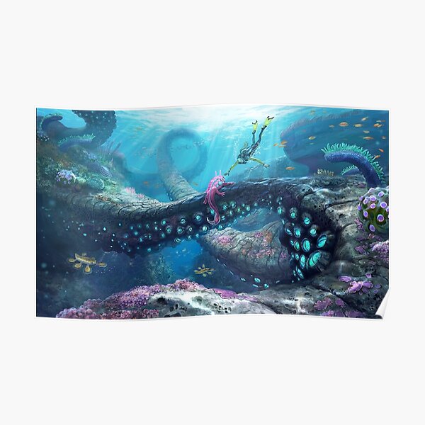 Subnautica Swirly Bridge Poster