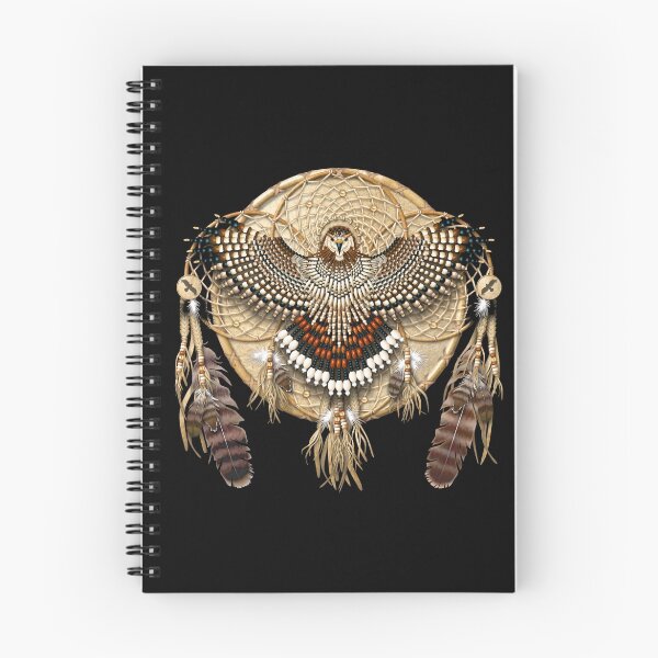Item preview, Red-Tail Hawk Dreamcatcher Mandala designed and sold by Naumaddic Arts.