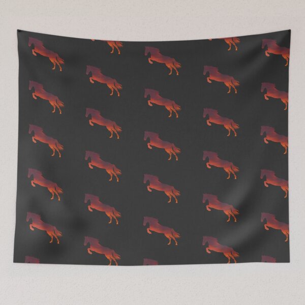 Item preview, Jumping horse silhouette designed and sold by Erica Creutz.