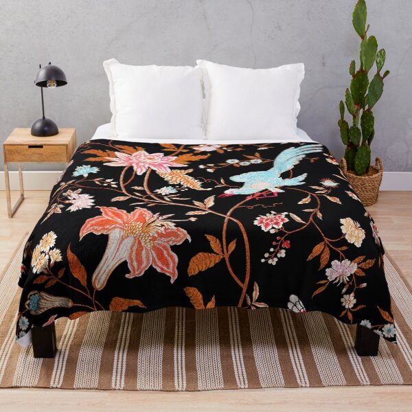 Item preview, Art Nouveau Exotic Floral Pattern with Birds and Butterflies designed and sold by nouveaudecor.