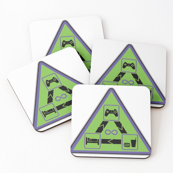 Item preview, Eat, Sleep, Game, Repeat, Purple & Green Gamer Design designed and sold by samtom84.