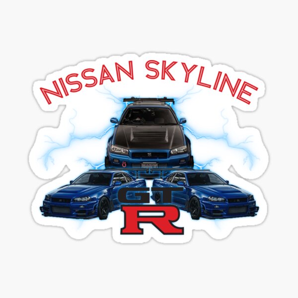 NISSAN SKYLINE GTR R34  Sticker
