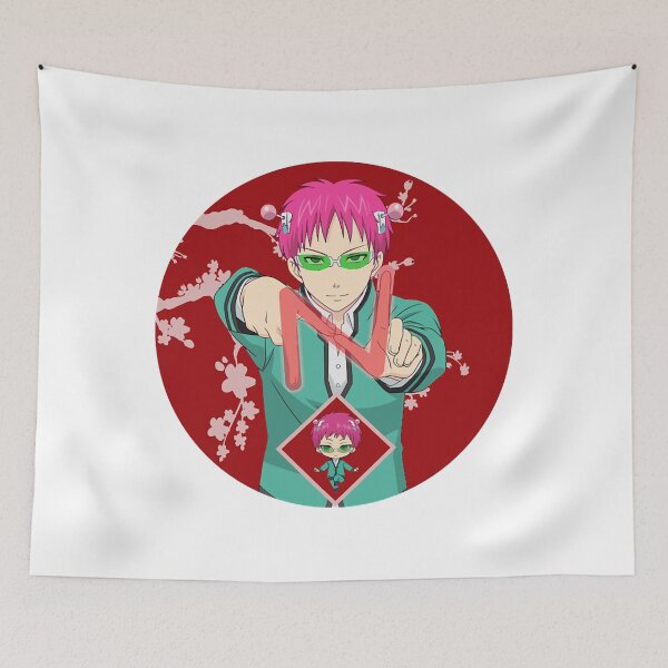 Item preview, The Disastrous Life of Saiki K. - Saiki Kusuo - Red Circle  designed and sold by ShirleyShrum.