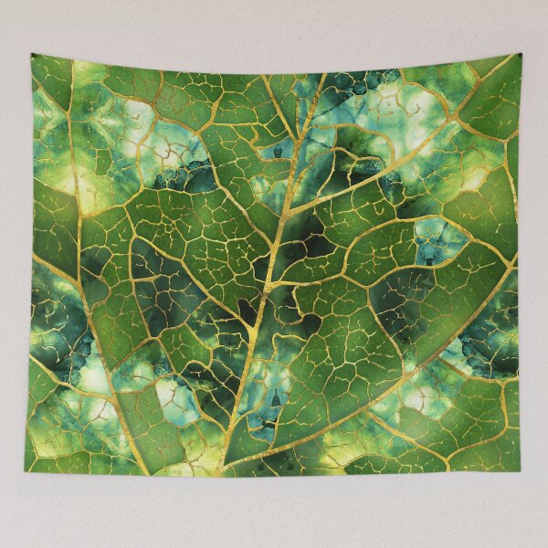 Item preview, Green Marble Leaf designed and sold by k9printart.