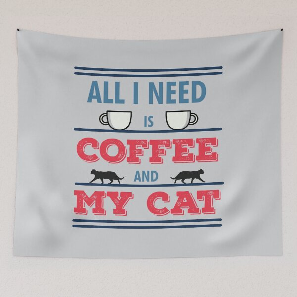 Item preview, All I Need Is Coffee And My Cat | Coffee Lovers | Cat Owners | Funny designed and sold by Minimalwiz.