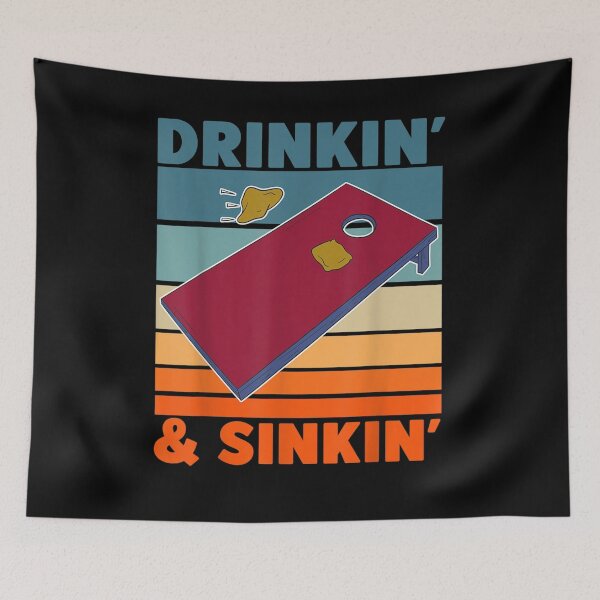Item preview, Drinkin And Sinkin Funny Cornhole Apparel For Best Corn Hole Gift  designed and sold by mchargue12.