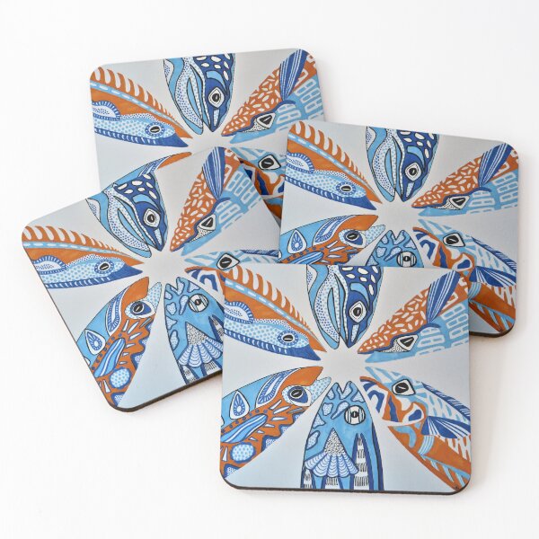 Item preview, wrasse fish flower pattern, Wrasse Collection designed and sold by ban-yo.