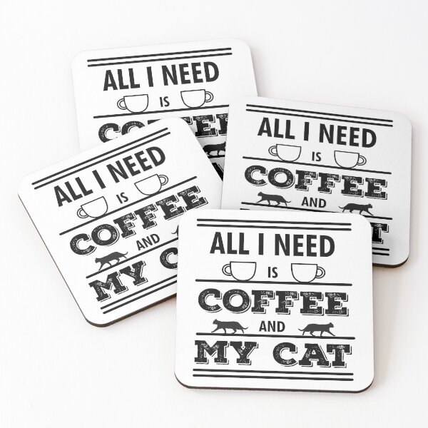 Item preview, All I Need Is Coffee And My Cat | Coffee Lovers | Cat Owners | Funny designed and sold by Minimalwiz.