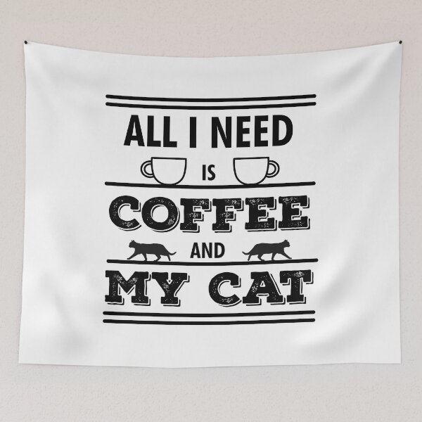 Item preview, All I Need Is Coffee And My Cat | Coffee Lovers | Cat Owners | Funny designed and sold by Minimalwiz.