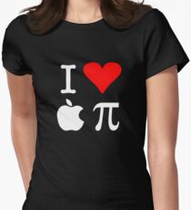I Love Apple Pi Women's Fitted T-Shirt