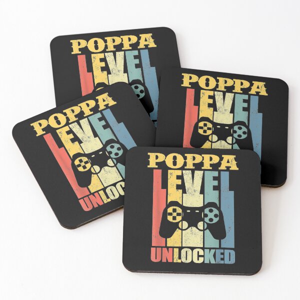 Item preview, Mens Poppa Level Unlocked Vintage Soon To Be Father's Day Gift  designed and sold by sheilase.