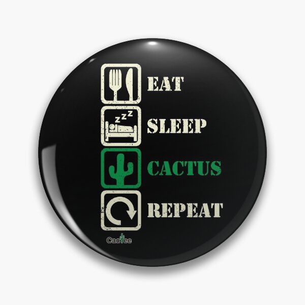 Item preview, Eat Sleep Cactus Repeat - Dark designed and sold by Cactee.