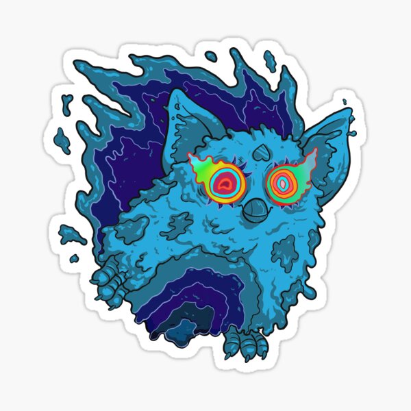 Slimy Ghost Fauxby in Blue Sticker
