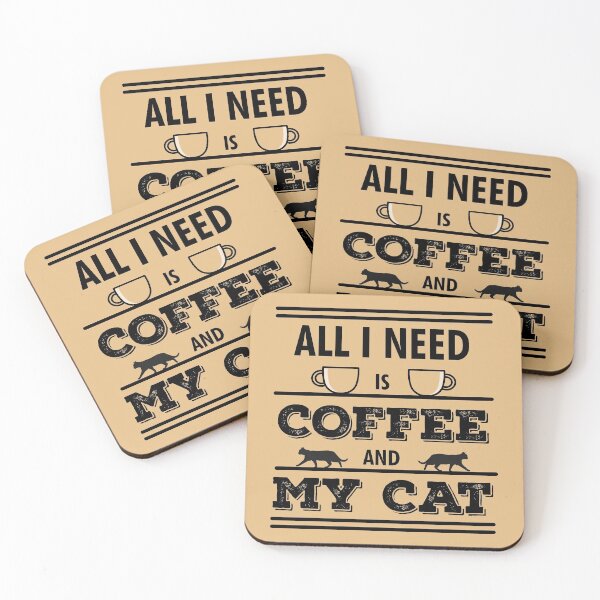 Item preview, All I Need Is Coffee And My Cat | Coffee Lovers | Cat Owners | Funny designed and sold by Minimalwiz.